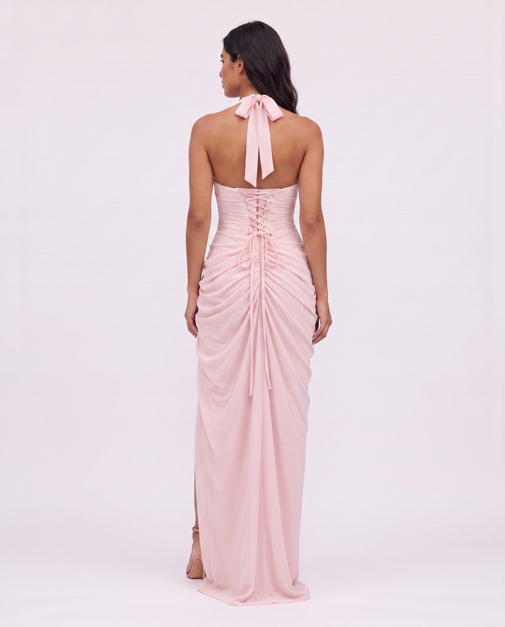 Virelle | Maxi Halter Split Dress
