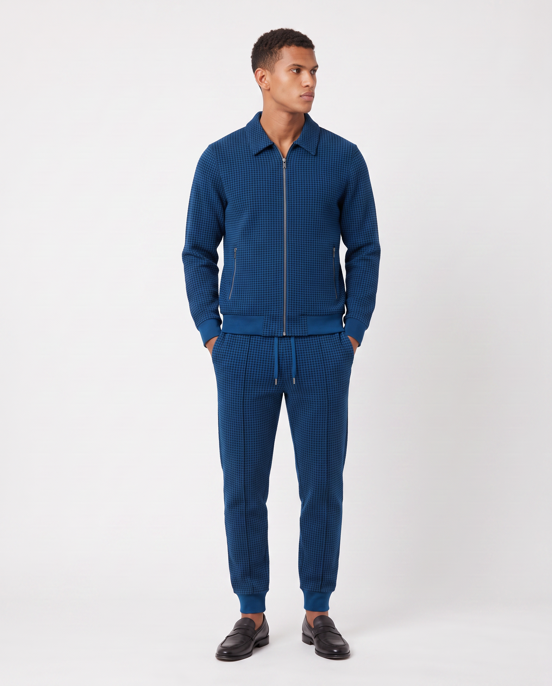 Virelle | Textured Zip-Up Men's Set