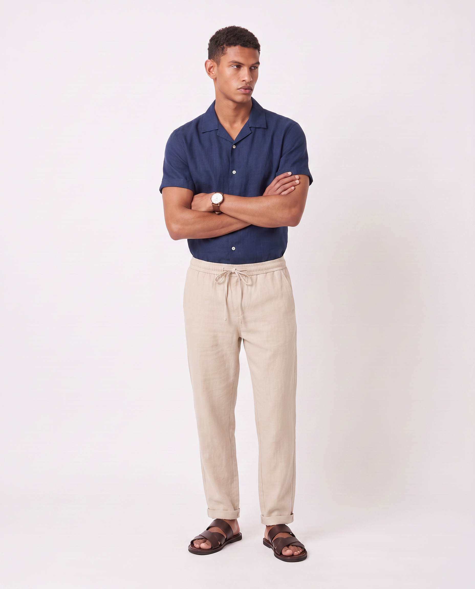 Virelle | Men's Set with Cuban Collar Shirt