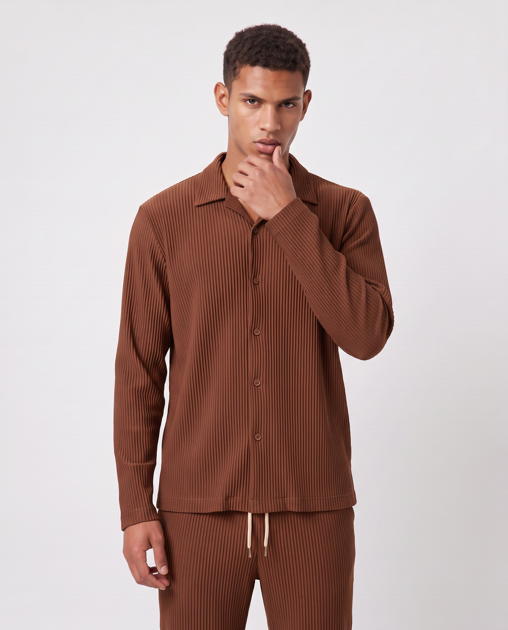 Virelle | Men's Pleated Set Shirt and Pants
