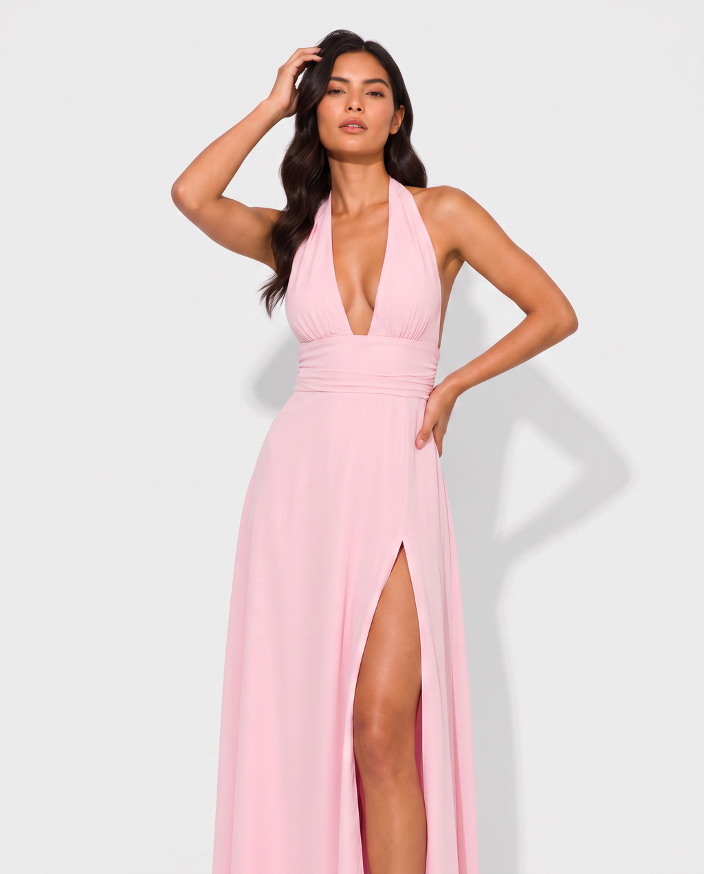 Virelle | Women's Elegant Satin Long Dress