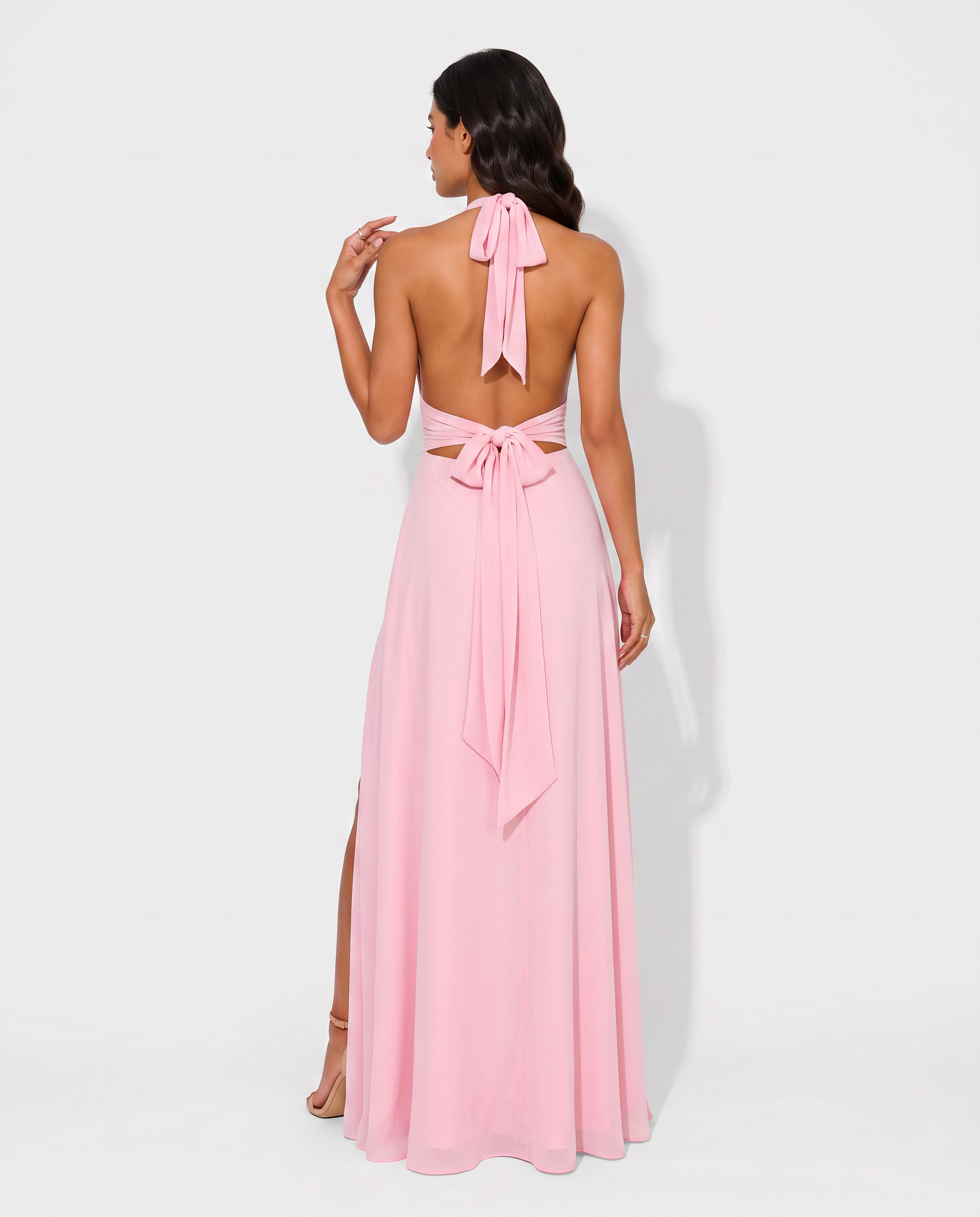 Virelle | Women's Elegant Satin Long Dress