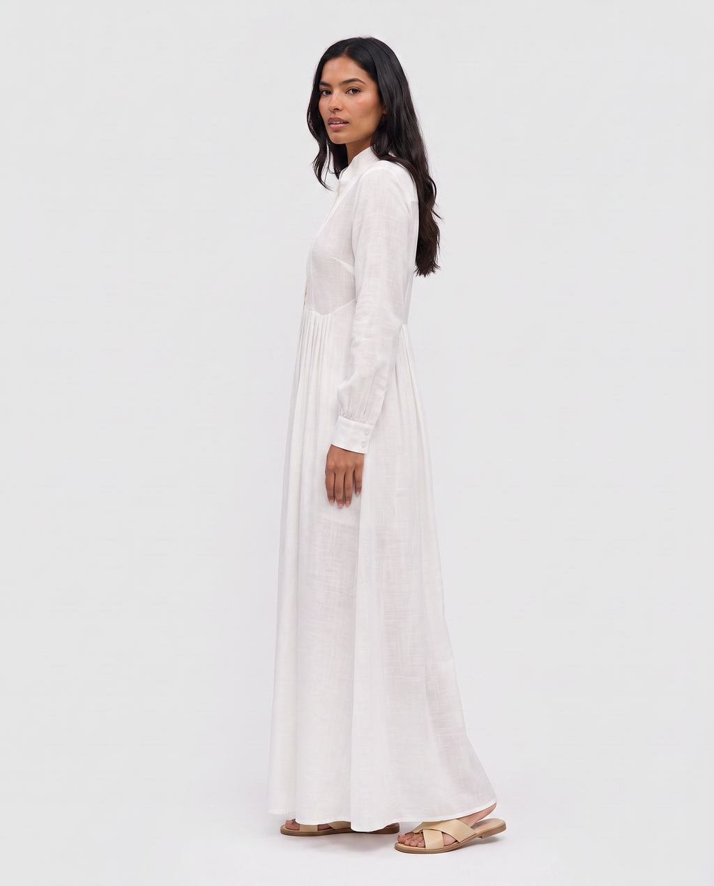 Virelle | Long Fluid Shirt Dress
