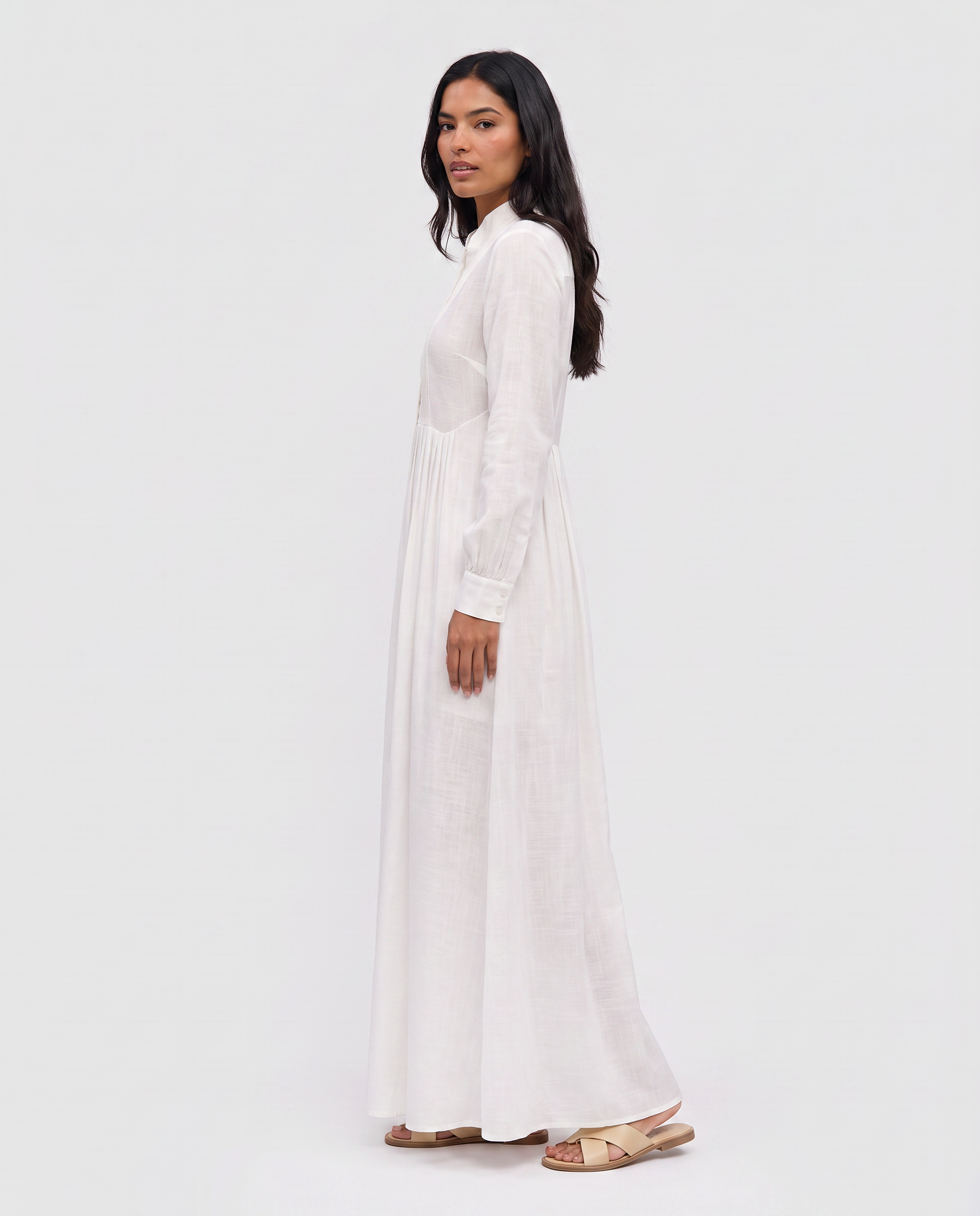 Virelle | Long Fluid Shirt Dress