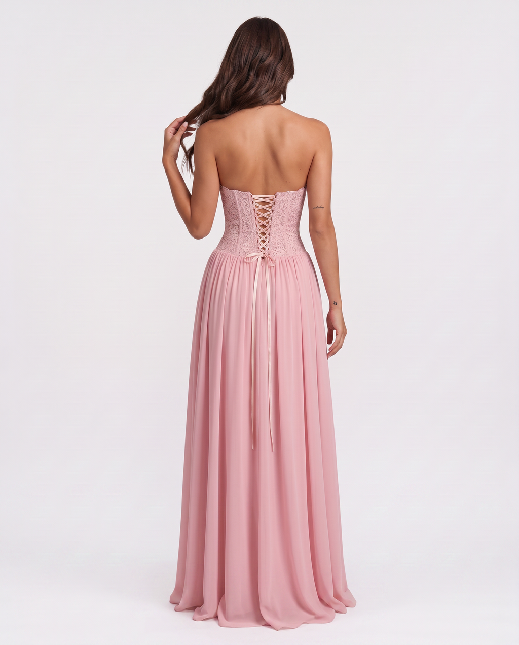 Virelle | Lace Corset Maxi Dress