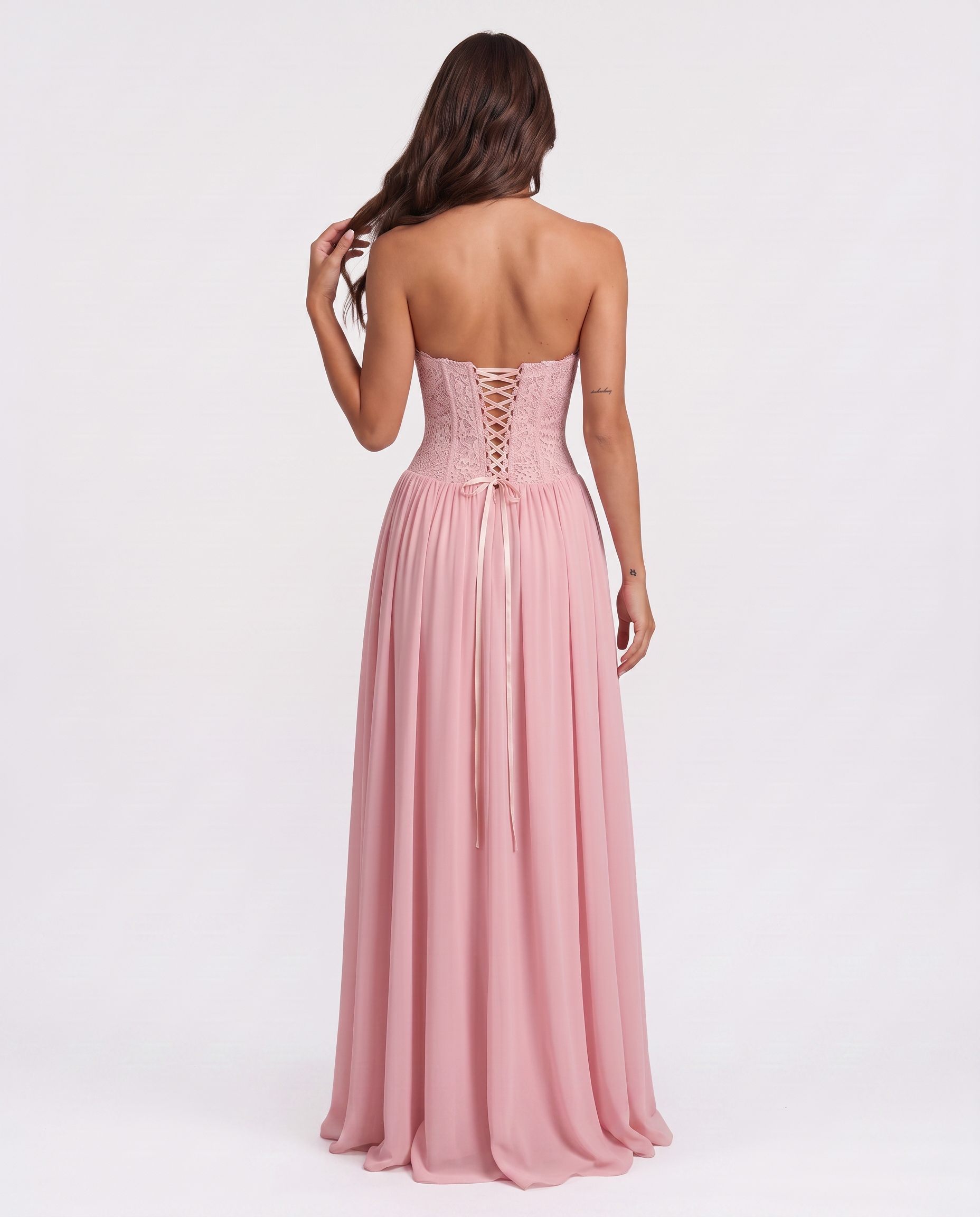 Virelle | Lace Corset Maxi Dress