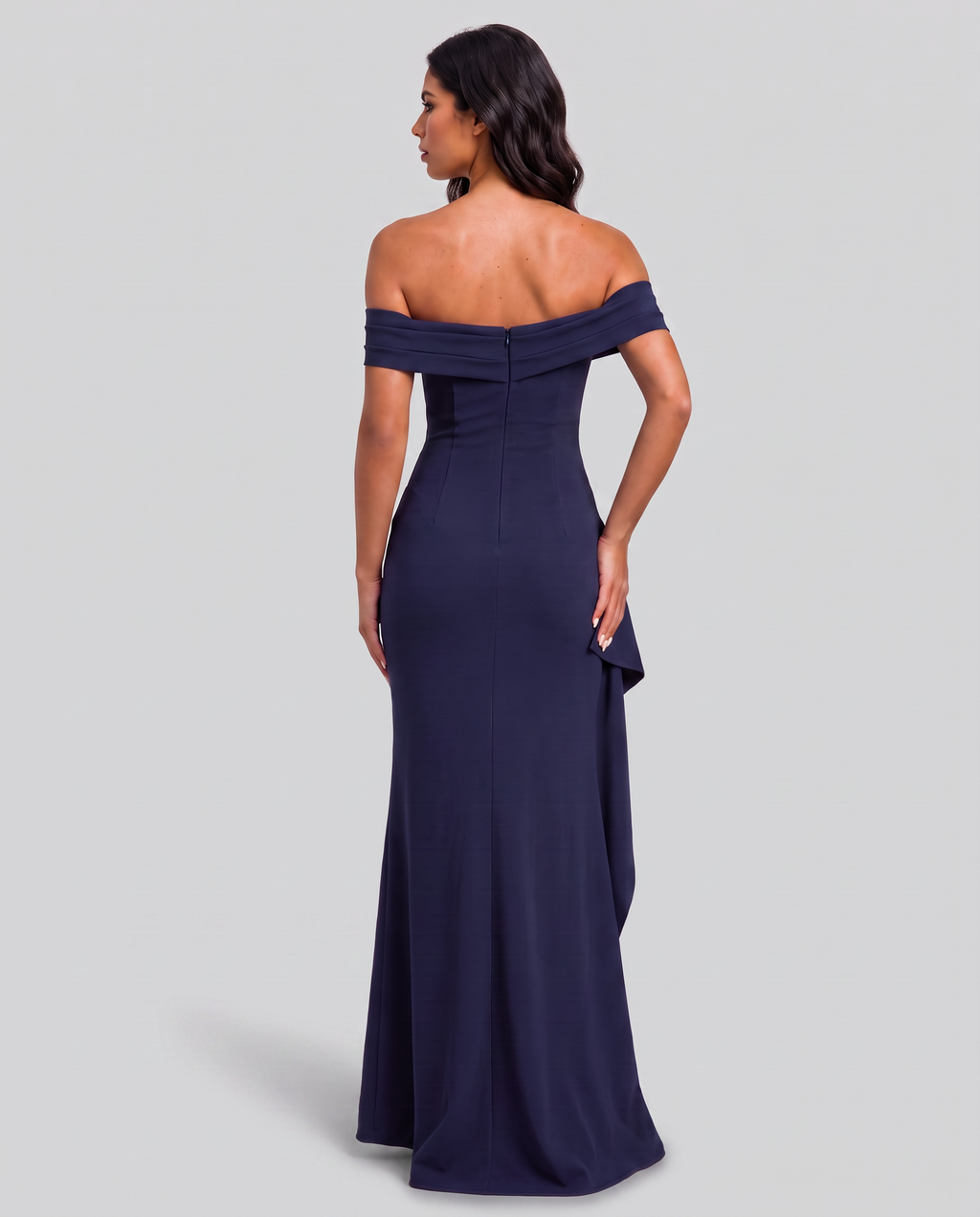 Virelle | Split Bardot Maxi Dress