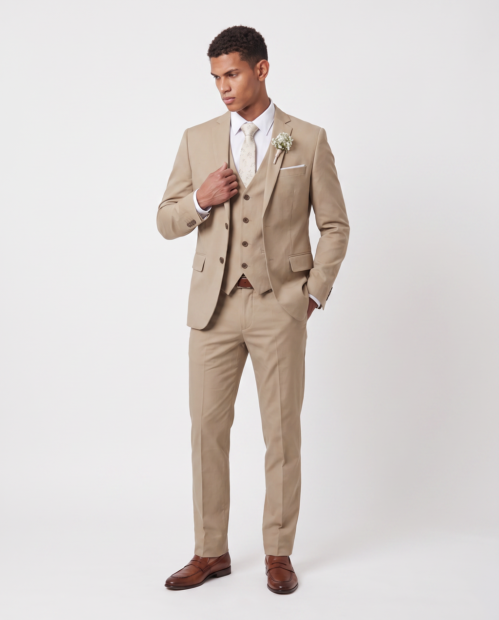 Virelle | Men's 3-Piece Linen Suit