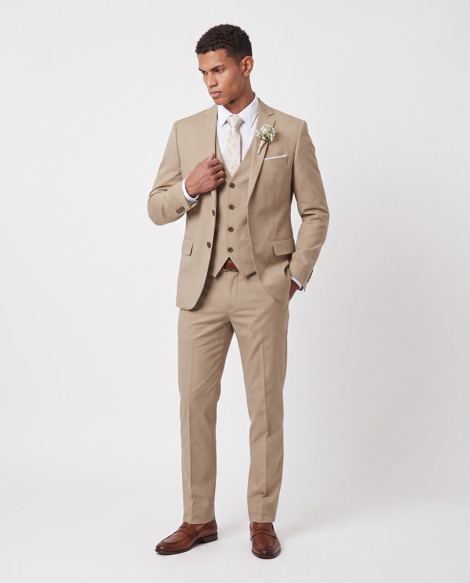 Virelle | Men's 3-Piece Linen Suit