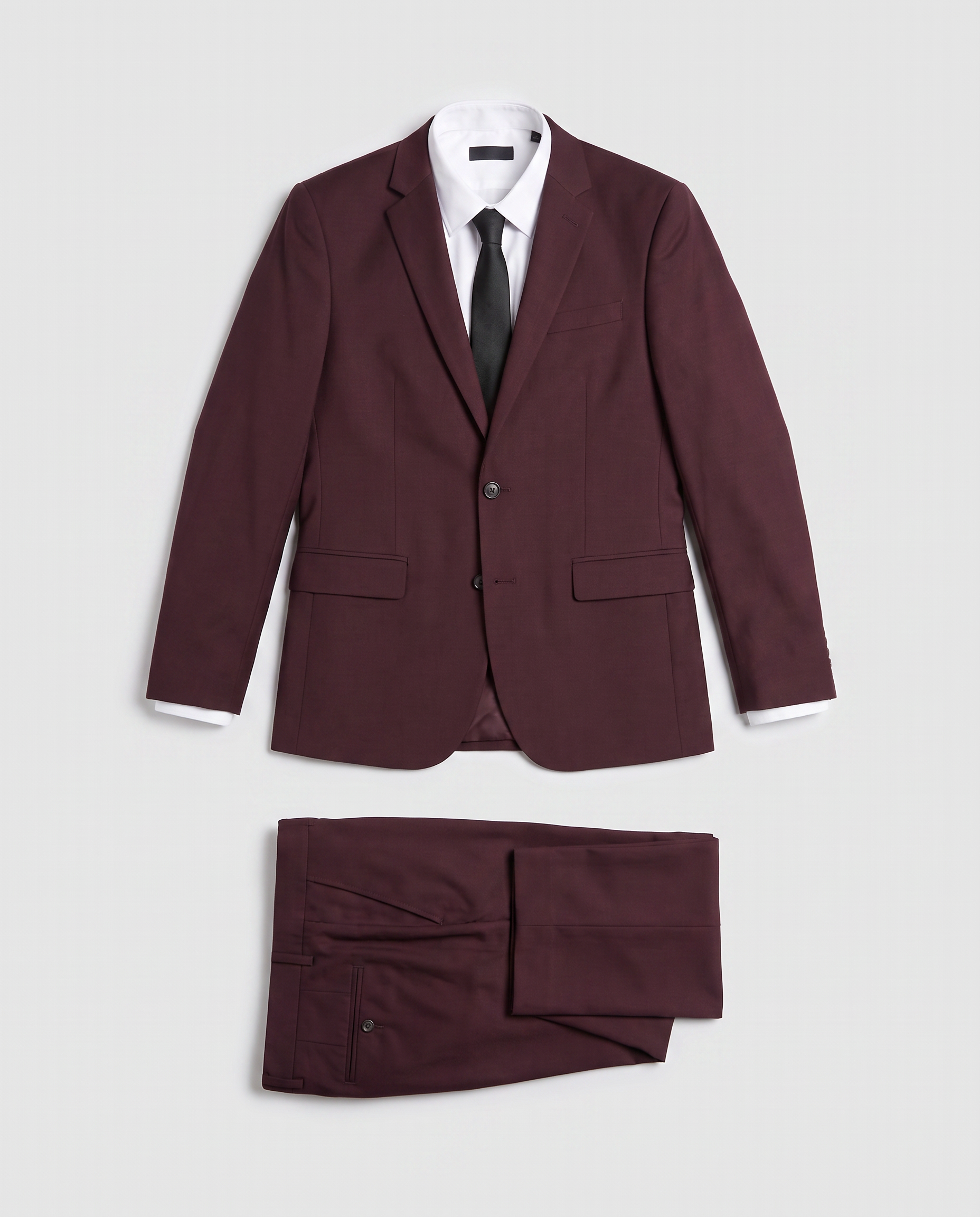 Virelle | Men's Business Suit Bordeaux