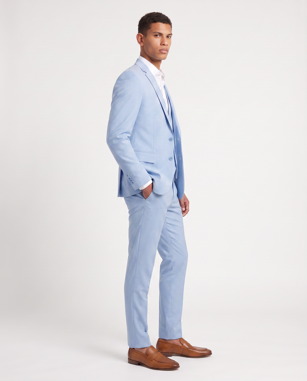 Virelle | Men's 3-Piece Light Blue Suit