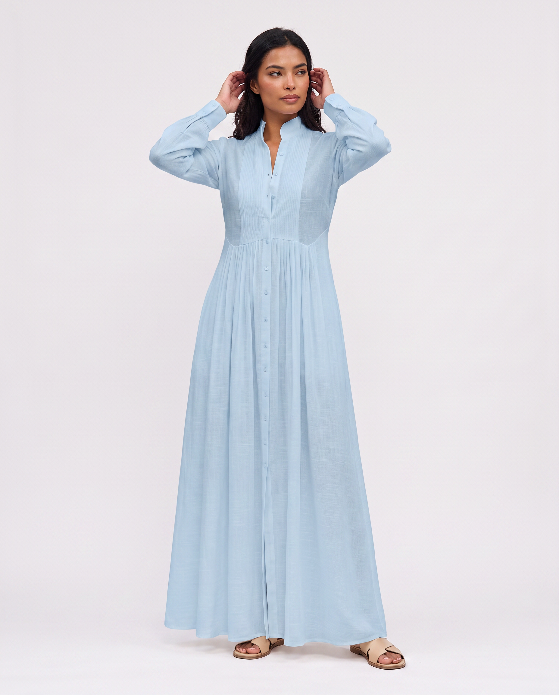 Virelle | Long Fluid Shirt Dress
