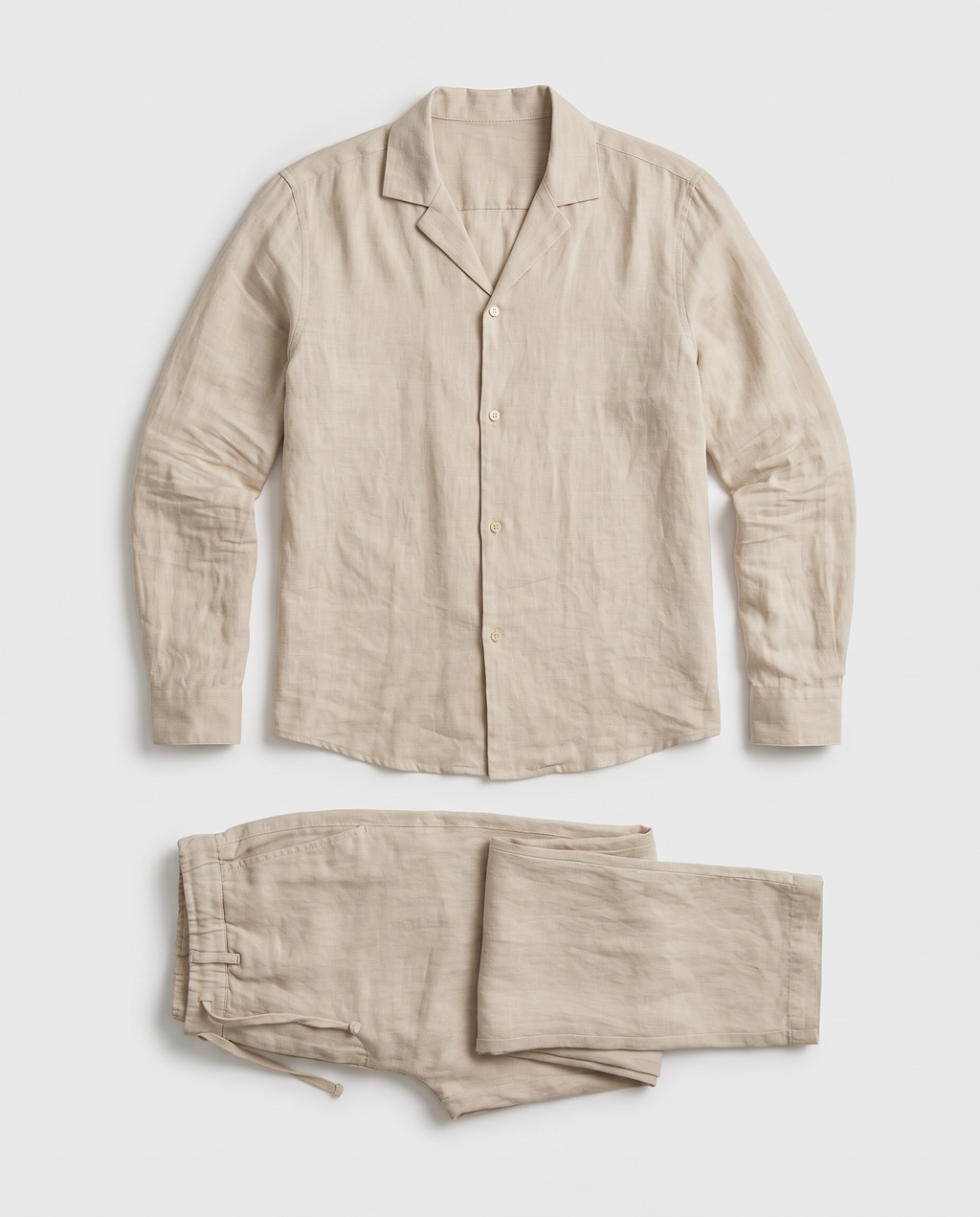 Virelle | Beige Linen Set for Men