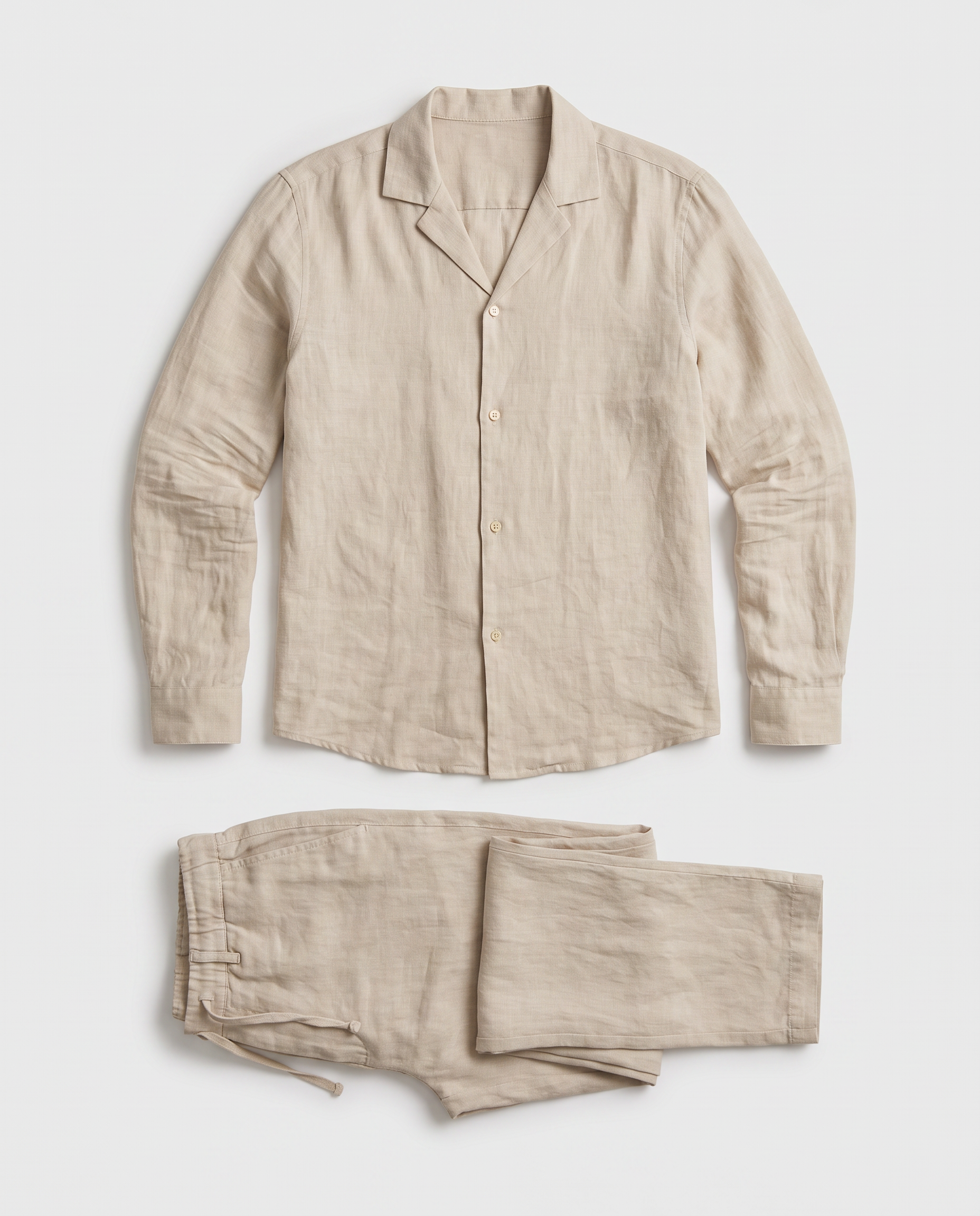 Virelle | Beige Linen Set for Men