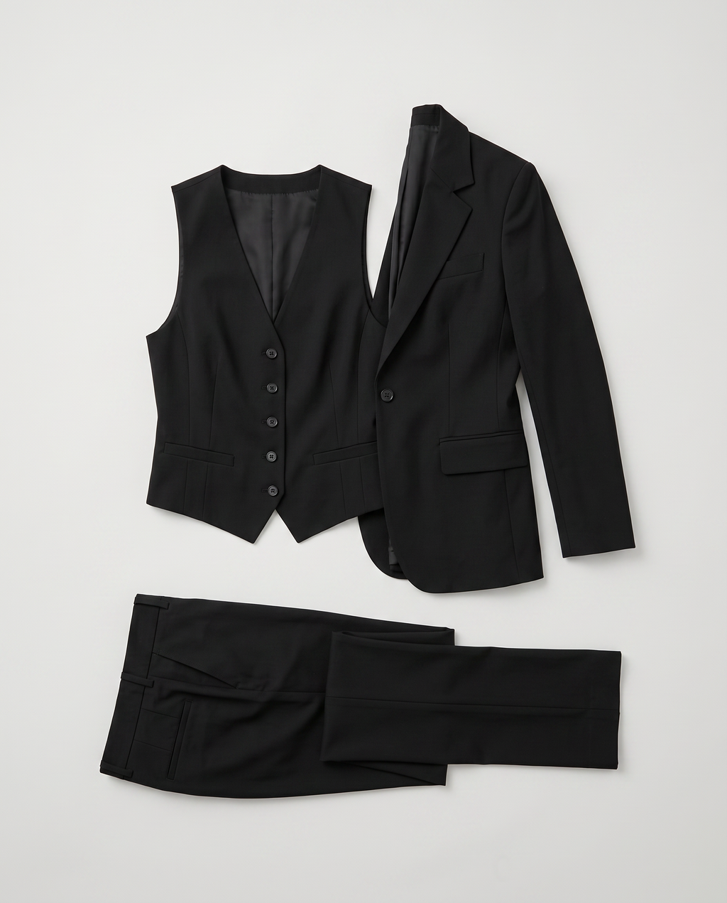 Virelle | Women's 3-Piece Black Tuxedo Suit