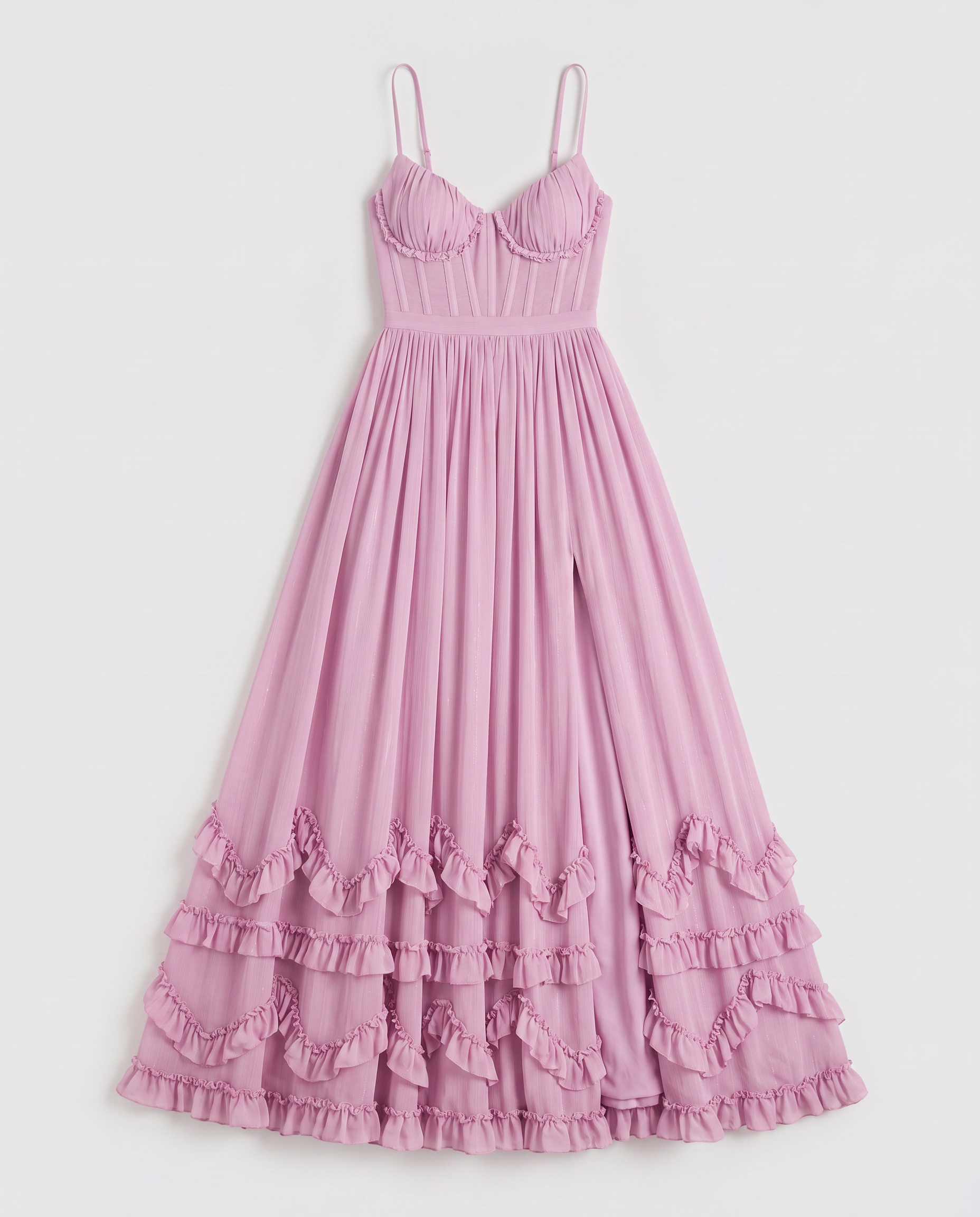 Virelle | Maxi Floral Ruffle Dress