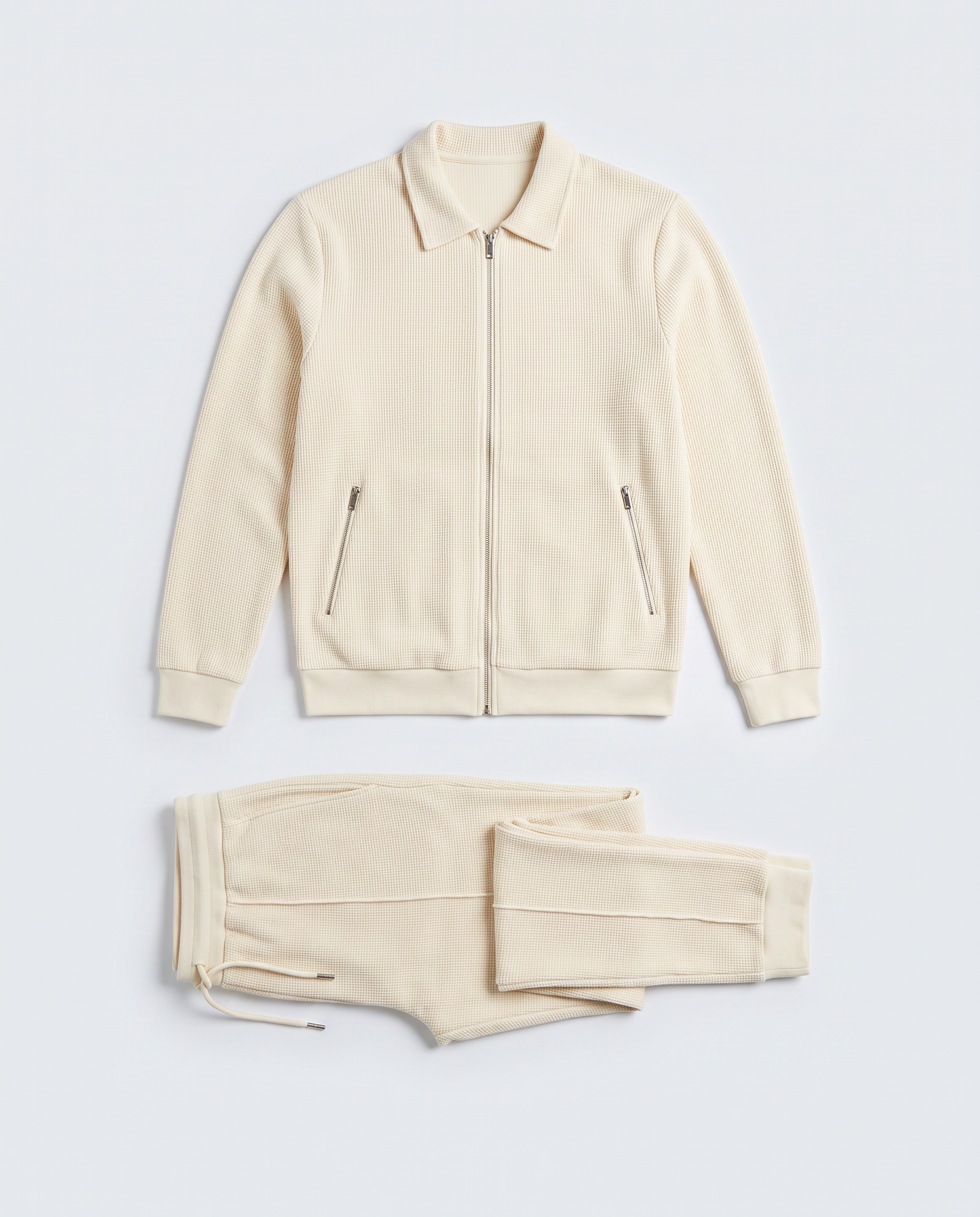 Virelle | Men's Zipped Ribbed Knit Set