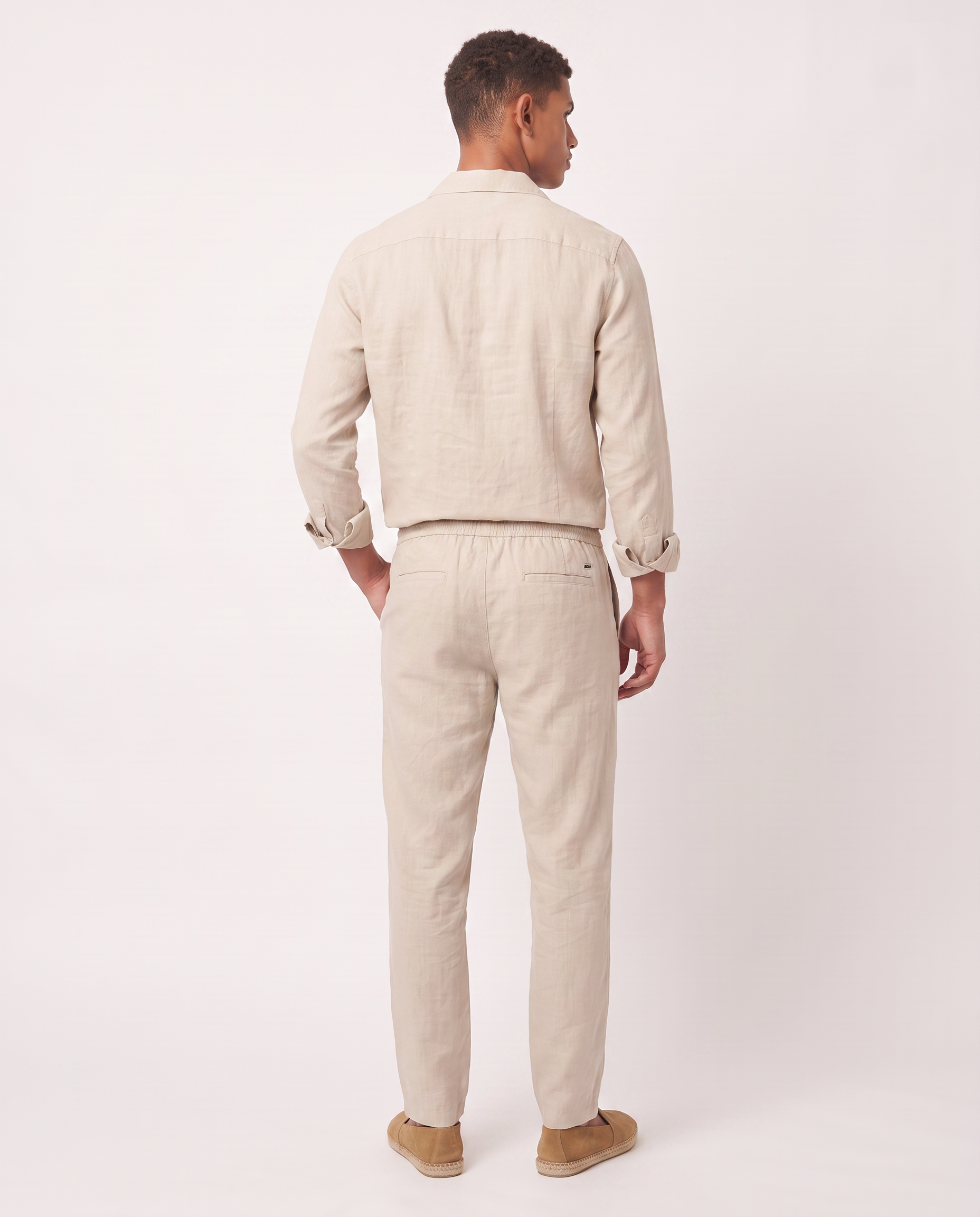 Virelle | Beige Linen Set for Men