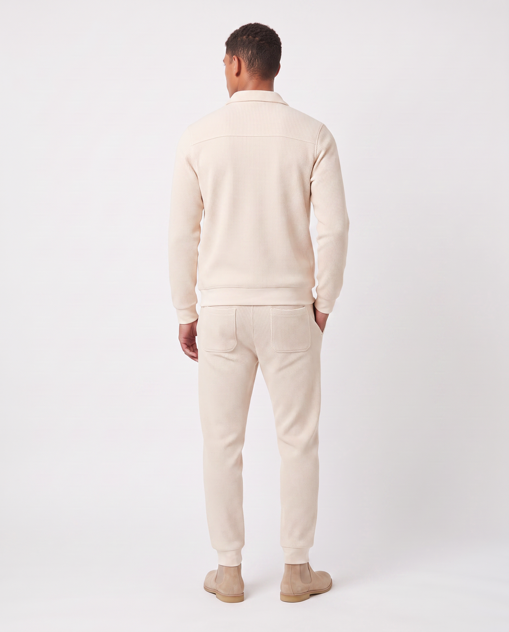Virelle | Men's Zipped Ribbed Knit Set