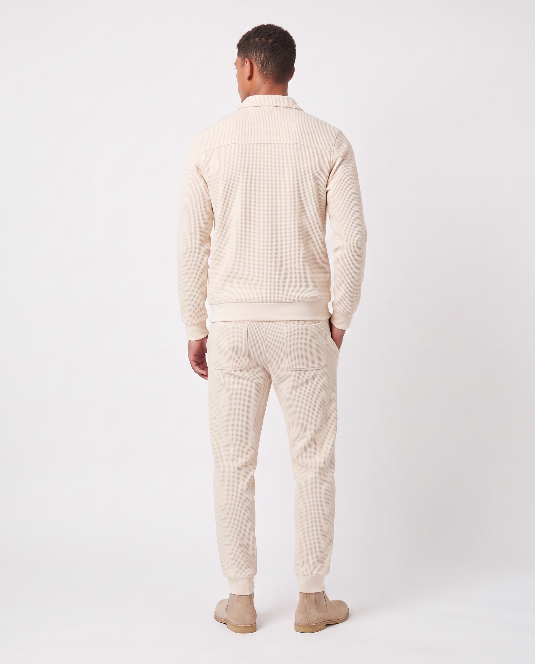 Virelle | Men's Zipped Ribbed Knit Set
