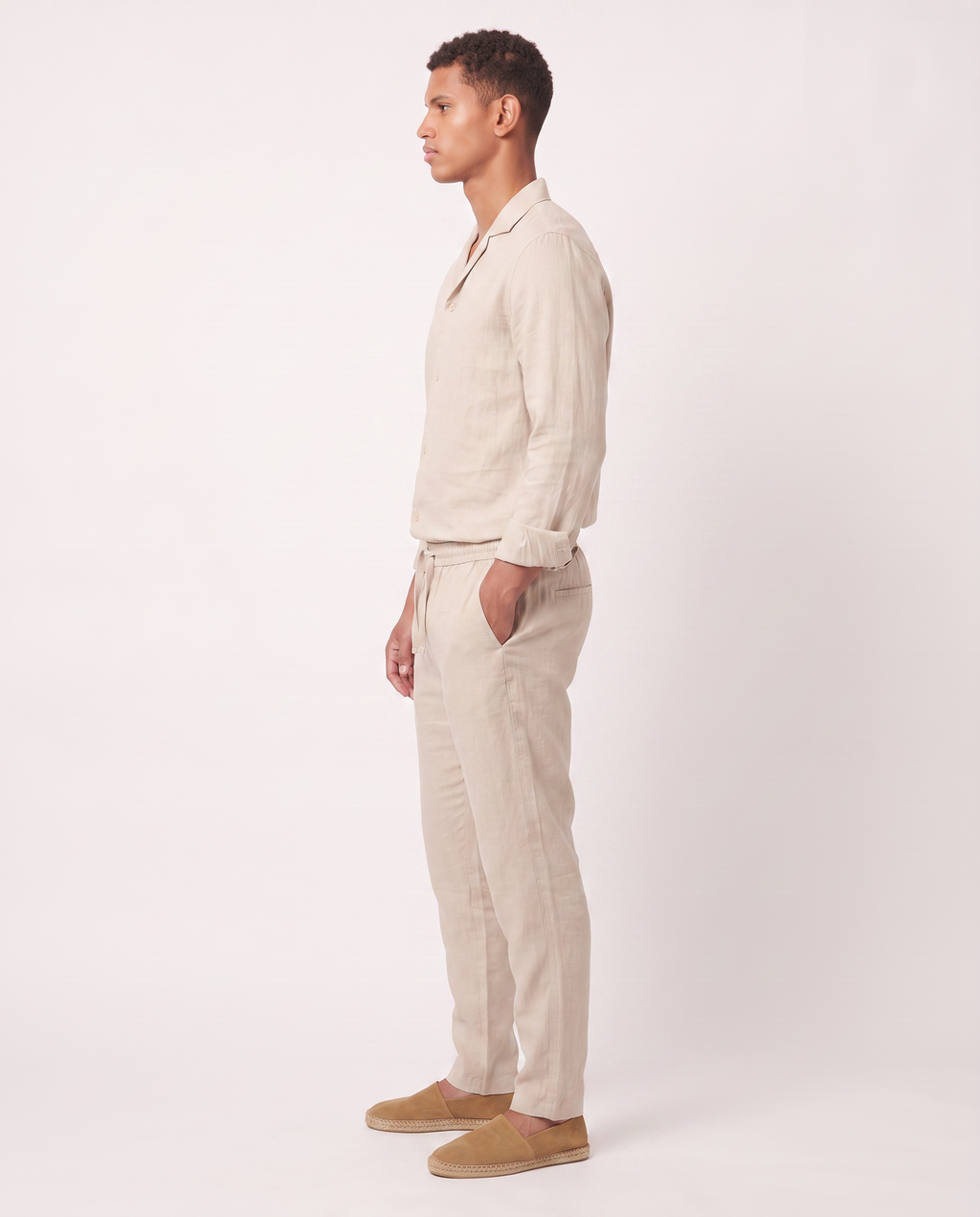 Virelle | Beige Linen Set for Men