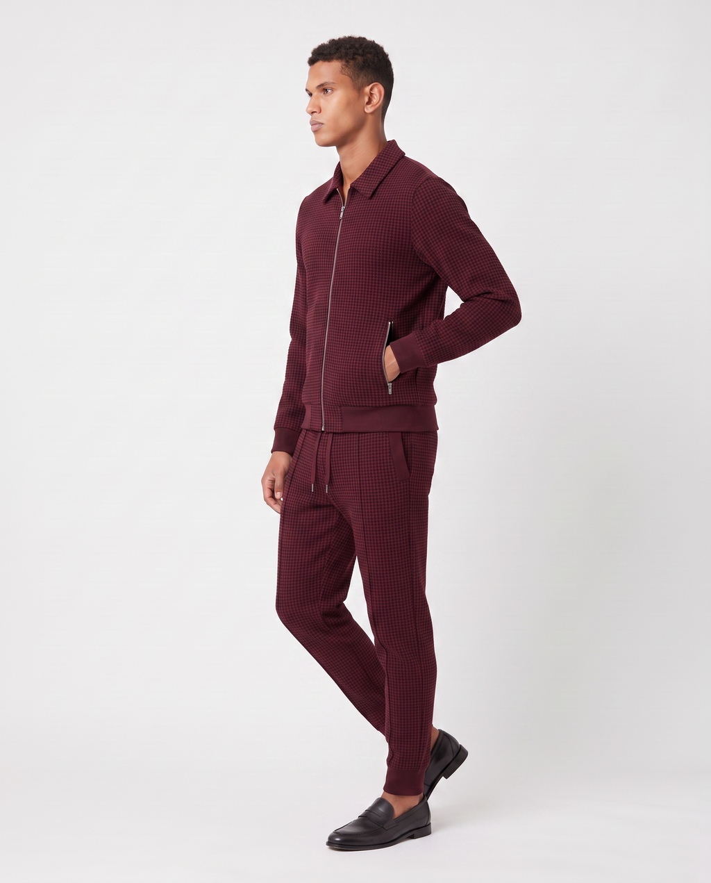 Virelle | Textured Zip-Up Men's Set