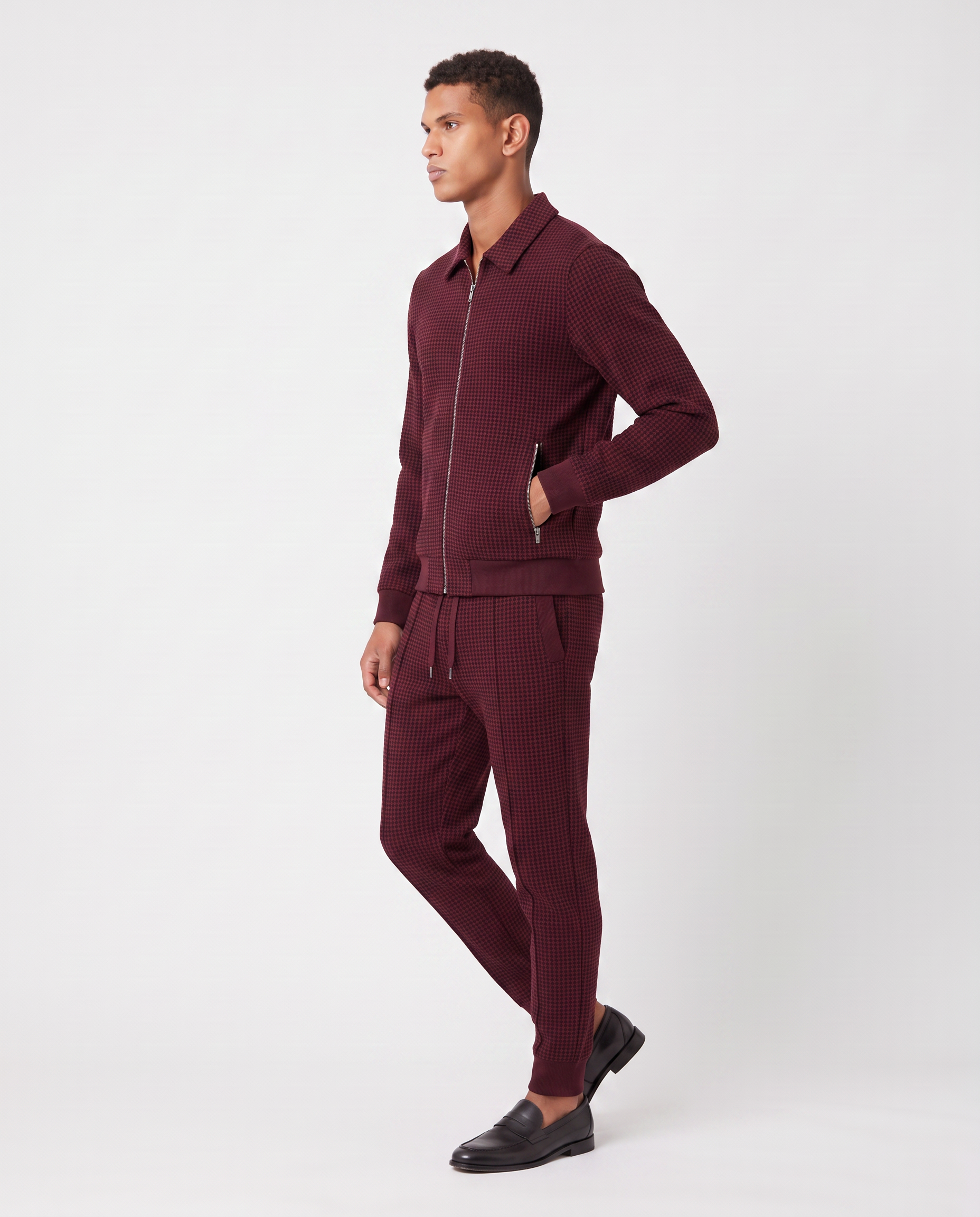 Virelle | Textured Zip-Up Men's Set