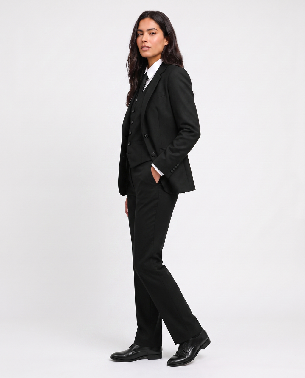 Virelle | Women's 3-Piece Black Tuxedo Suit