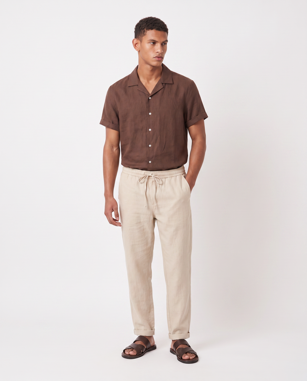 Virelle | Men's Set with Cuban Collar Shirt