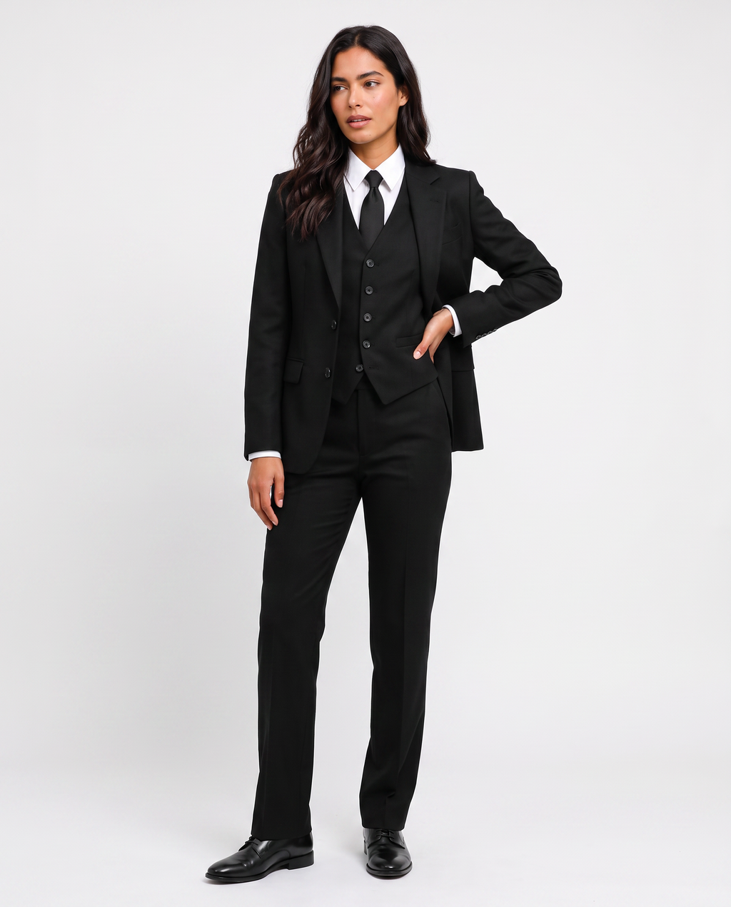 Virelle | Women's 3-Piece Black Tuxedo Suit