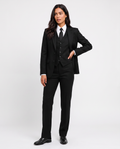 Virelle | Women's 3-Piece Black Tuxedo Suit
