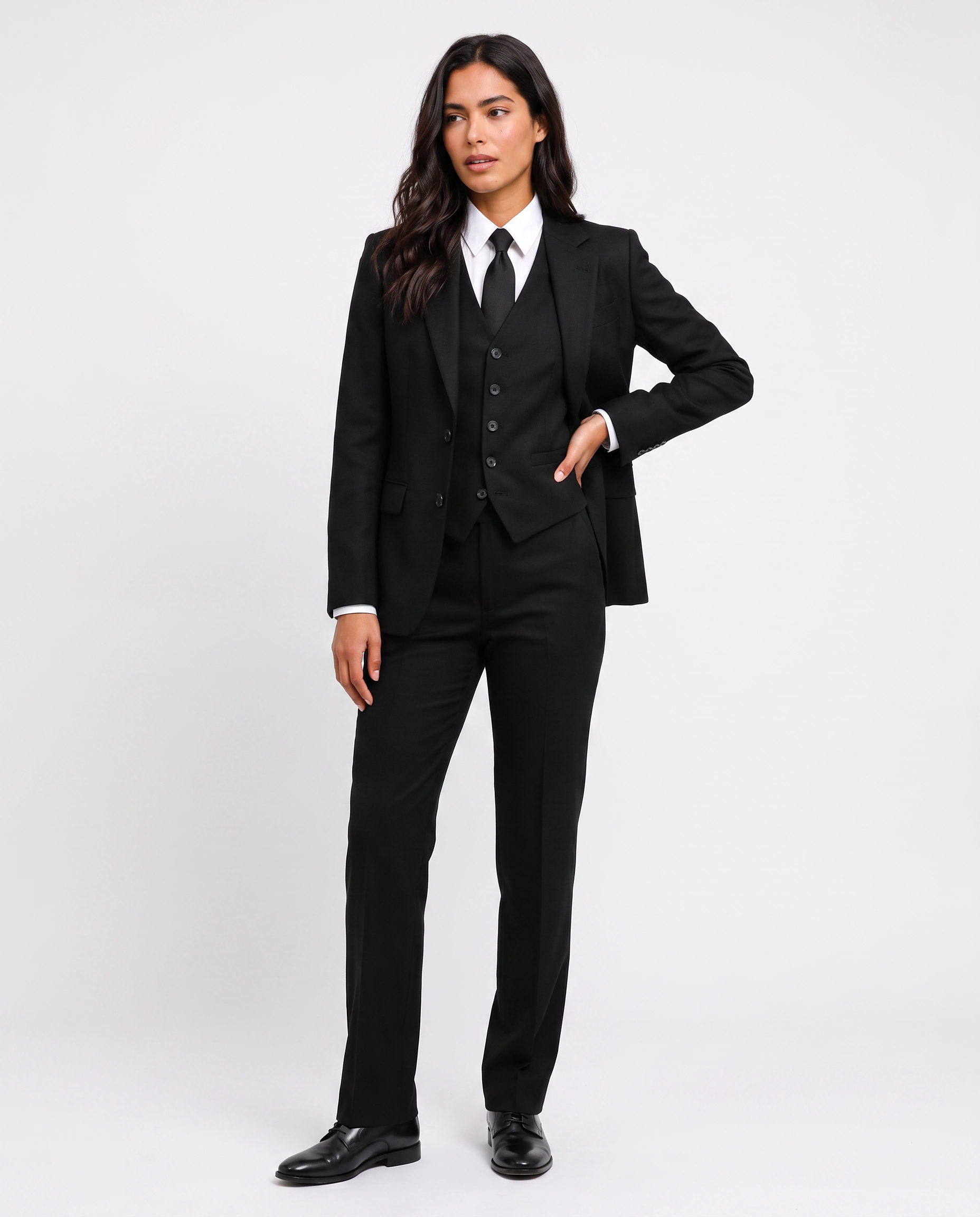 Virelle | Women's 3-Piece Black Tuxedo Suit